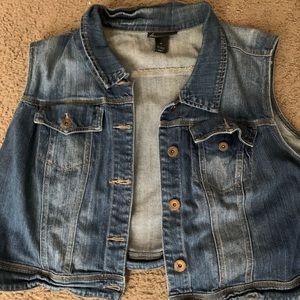 Lane Bryant Sleeveless Jean Jacket